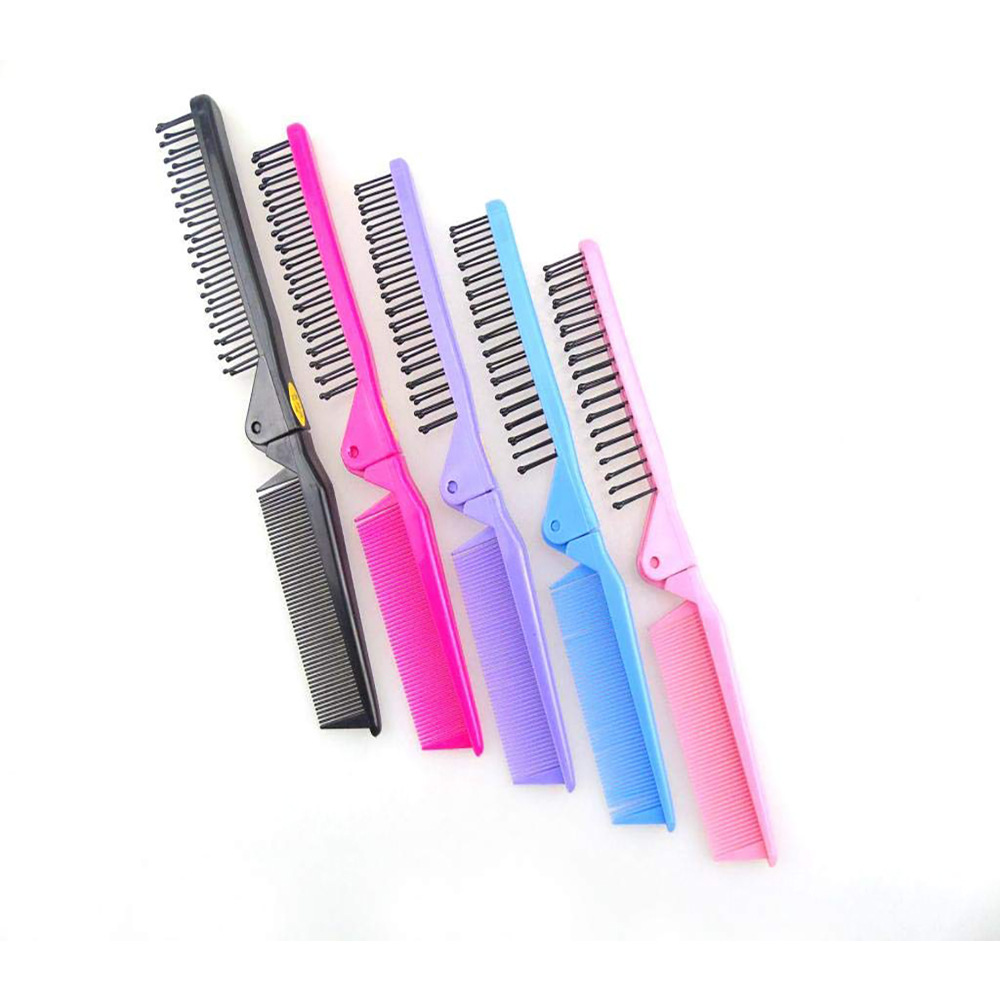 Folding Hair Brush And Comb Set 2