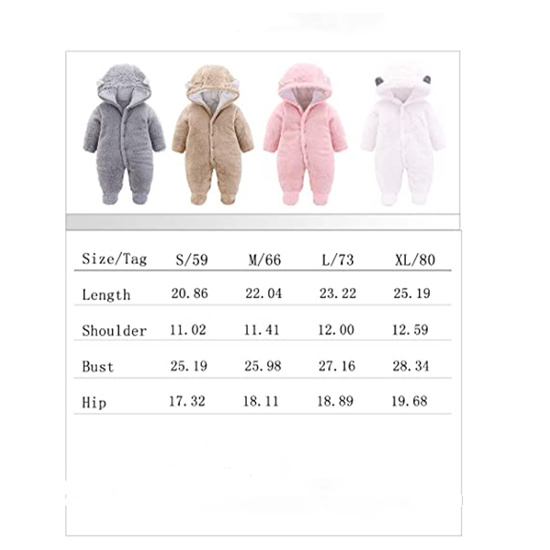 Baby Hooded Romper Jumpsuit 3