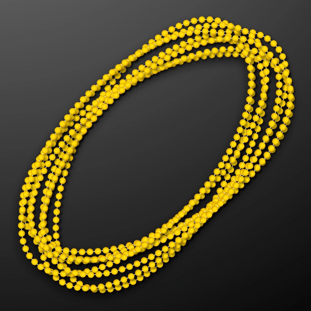 7MM 33" Round Beaded Necklaces 1