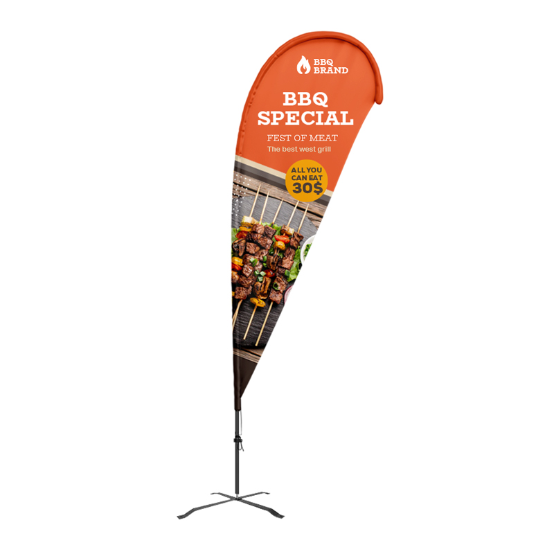 Flex Blade® G7 Teardrop Banner Kit, Double-Sided - 9' Outdoor Flag 5