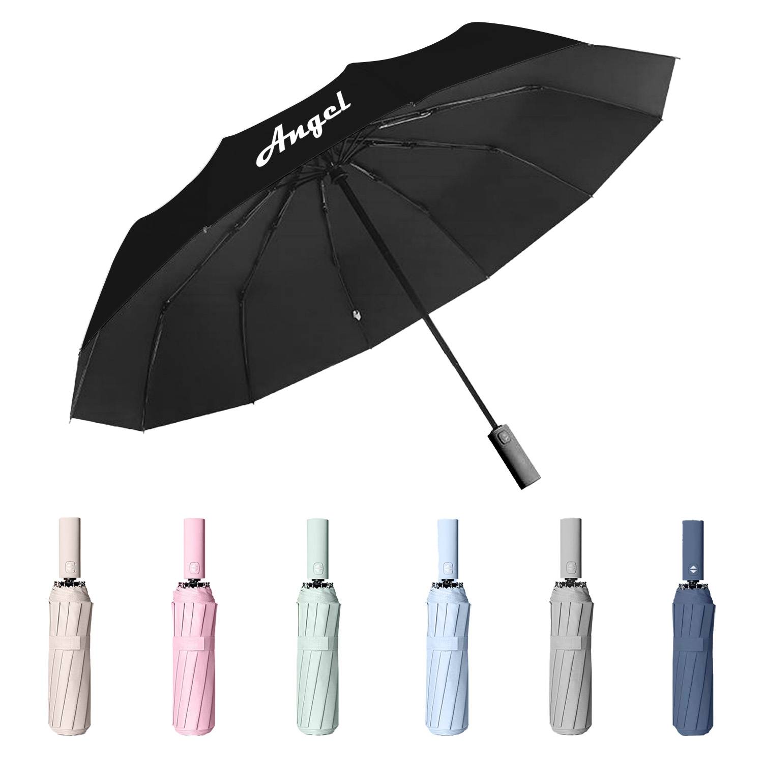 Men'S And Women'S Large Automatic Folding Umbrella 5