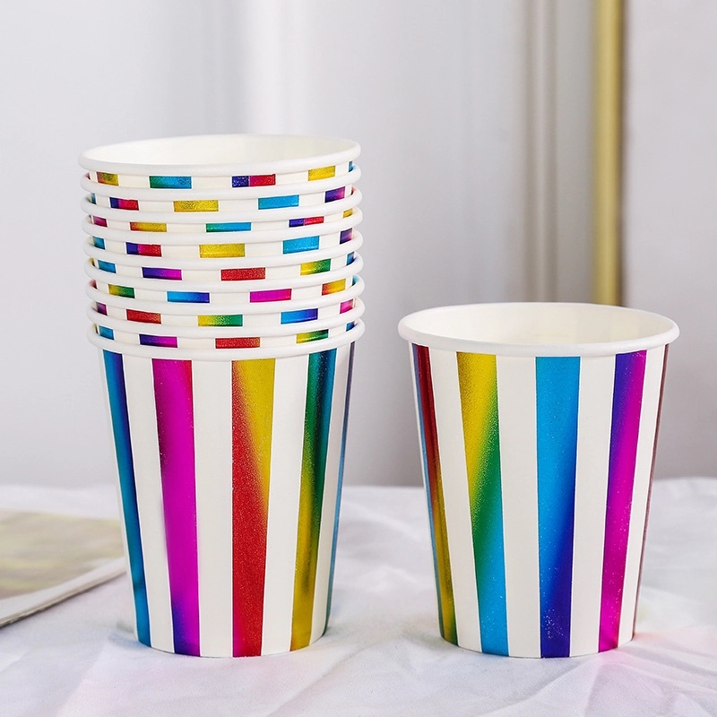 9oz Disposable Party Picnic Beverage Ice Cream Paper Cup 7