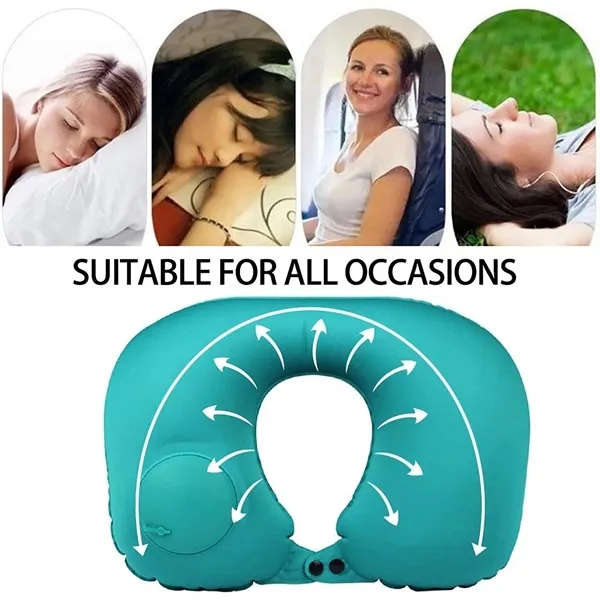 In stock Push Inflatable Travel Neck Pillows 6