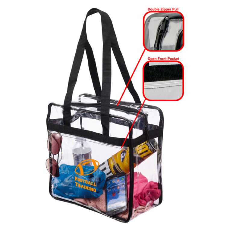 Gameday Clear Zip Shoulder Tote 4