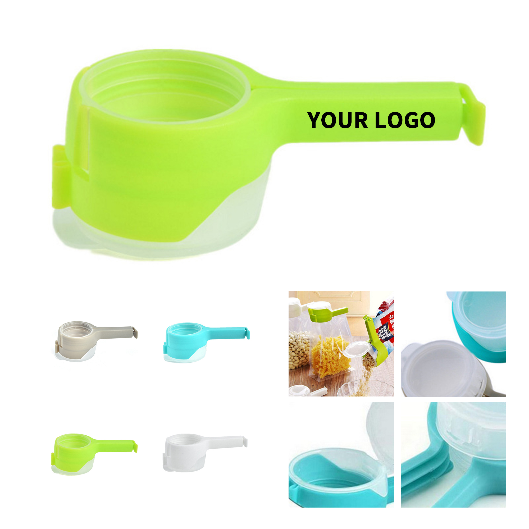 Polypropylene Food Bag Sealing Clip 5.1" Length X 2.3" Width X 1.8" Height 3