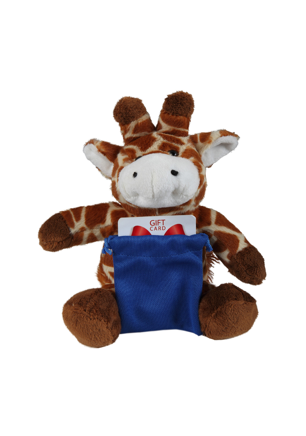 soft plush Giraffe with gift card sack 3