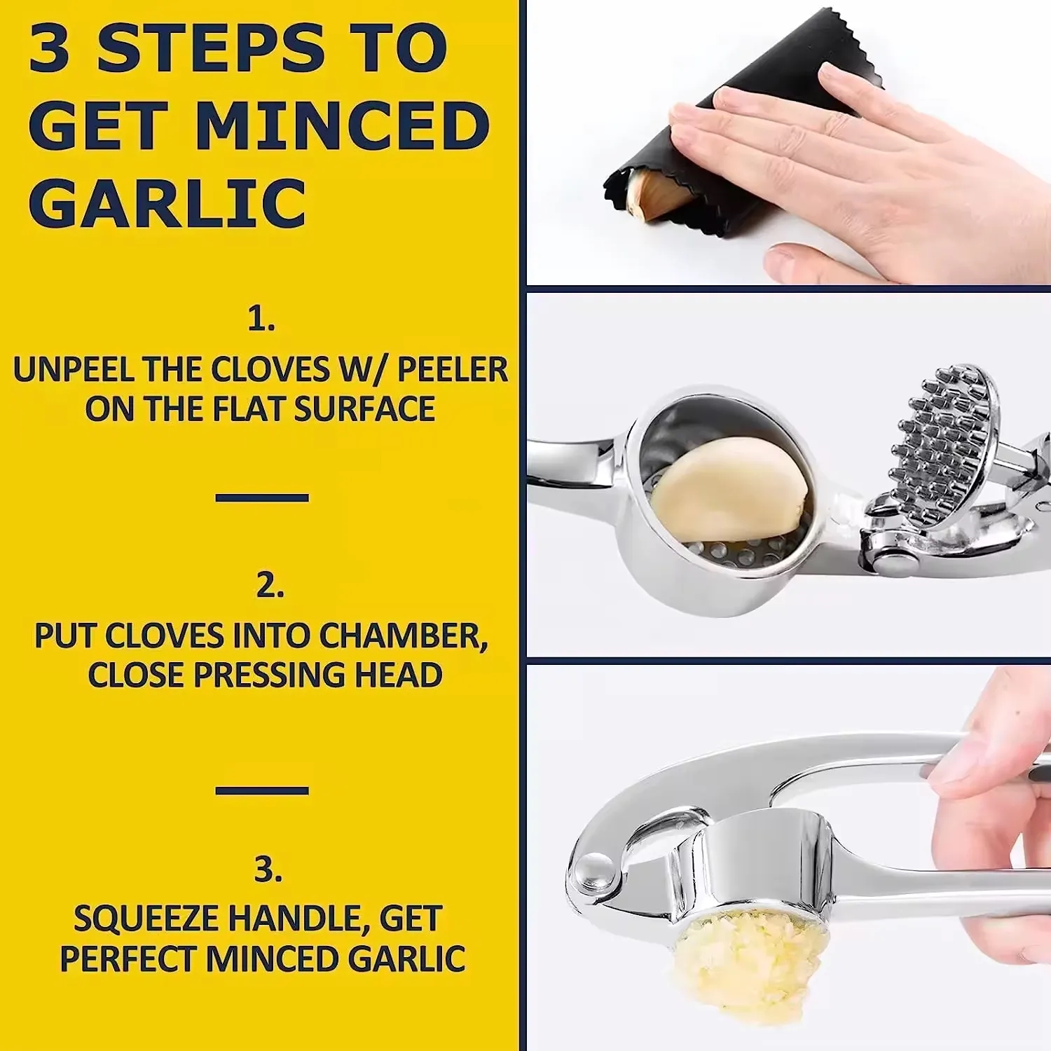 Premium Garlic Press Set 4