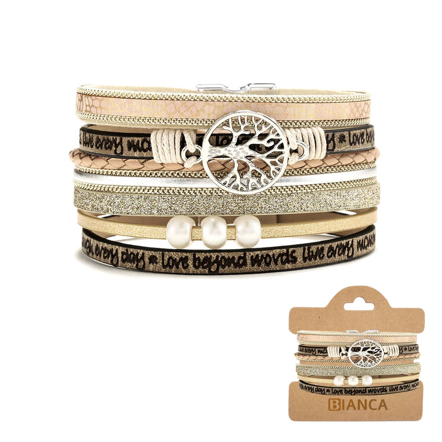 Inspirational Tree of Life Leather Bracelet 2
