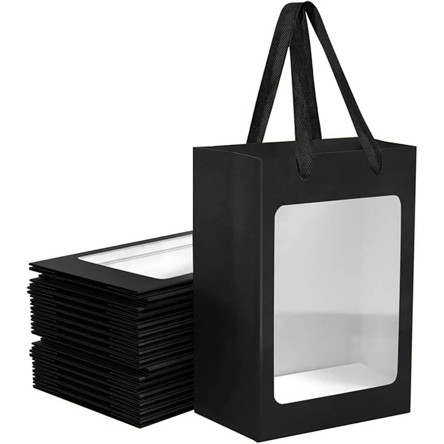 Eco Friendly Paper Bags w/ Clear Window for Flowers Gifts 7