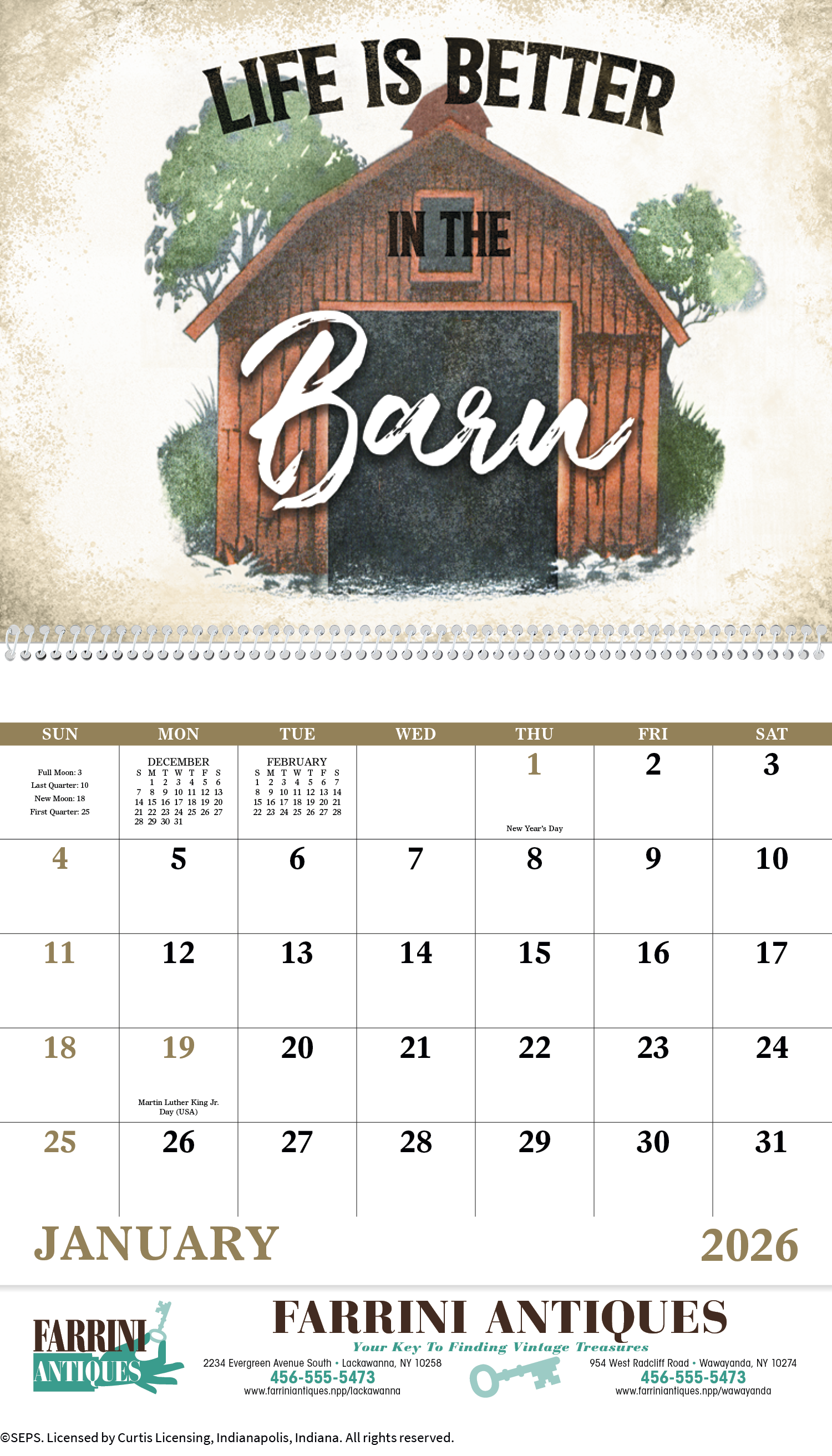 Good Value™ Country Days - Spiral Calendar 3