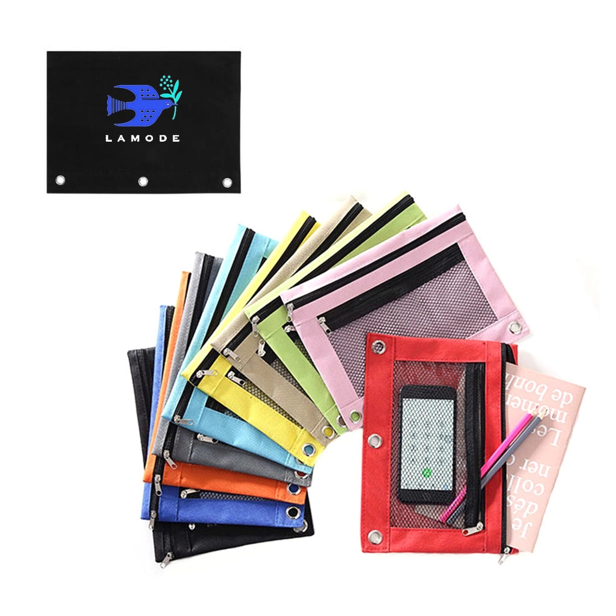 Oxford 3 Ring Binder Pencil Pouch 2
