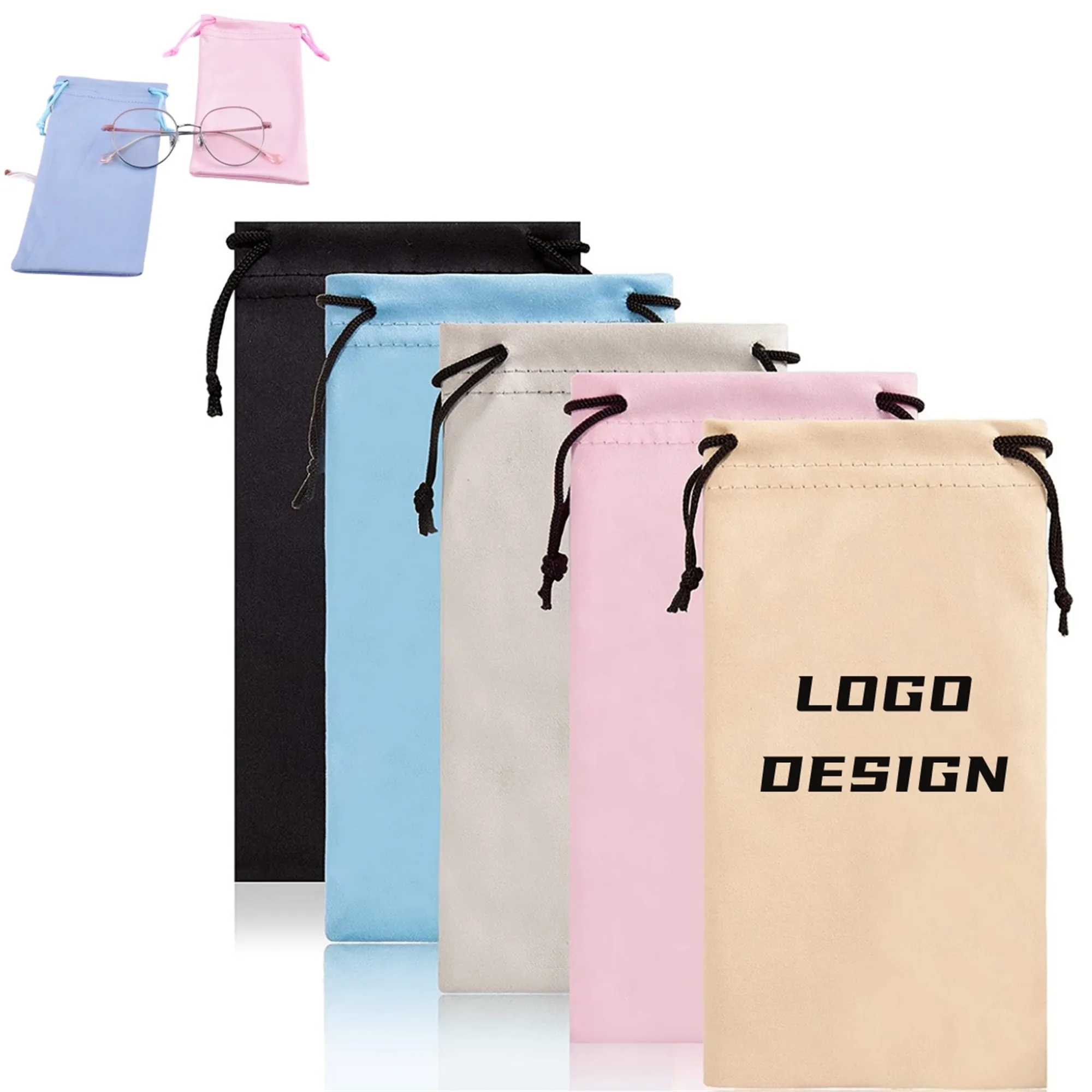 MOQ50 Microfiber Screen Eyeglass Bag 3