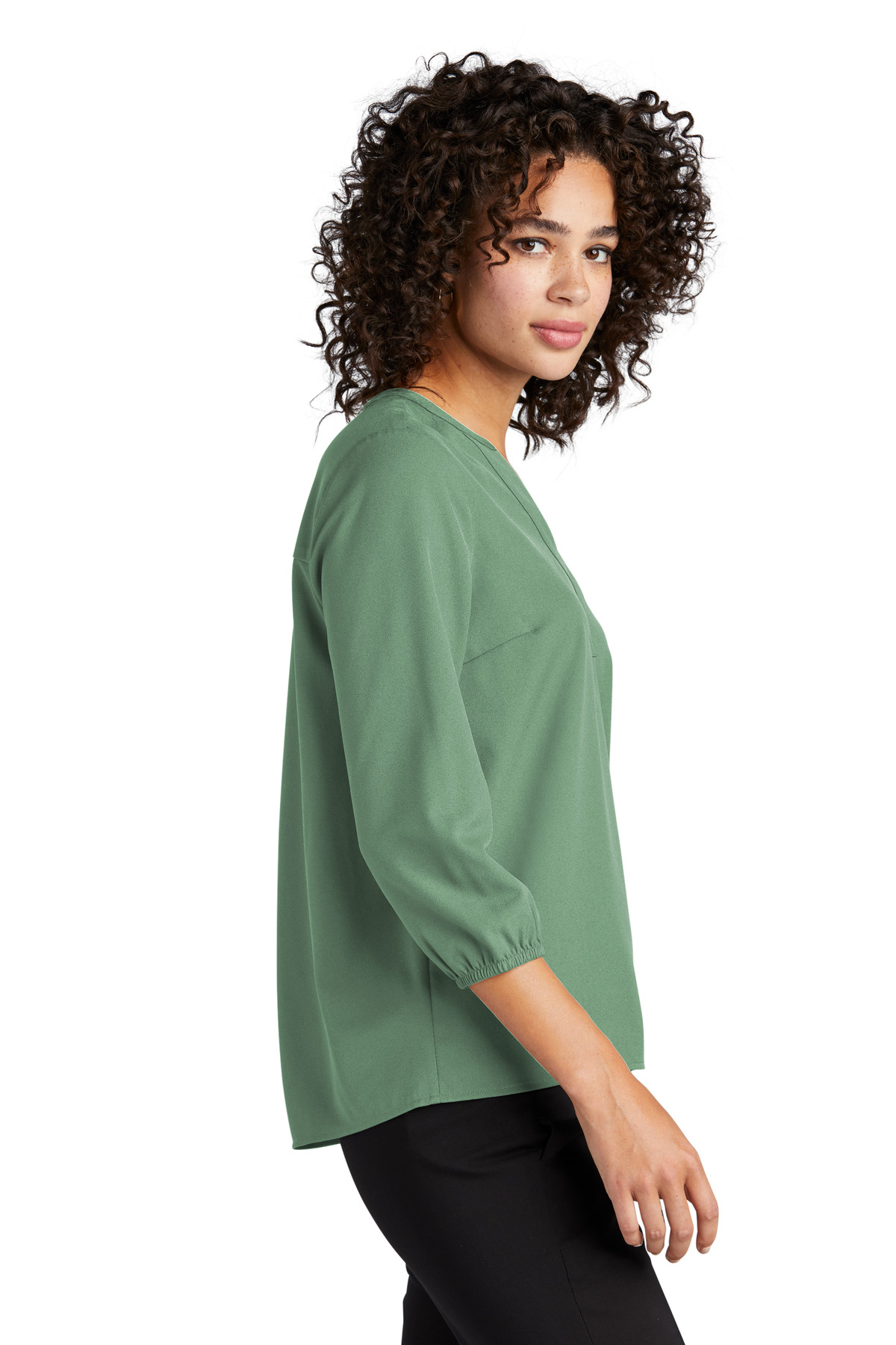 Mercer+Mettle Women's Stretch Crepe 3/4-Sleeve Blouse MM2011 29