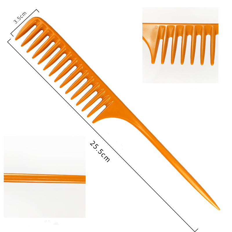 Plastic Braiding Salon Barber Wide Tooth Hair Comb 2