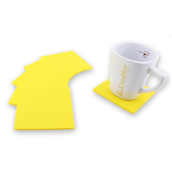 Square Heat Insulation Silicone Coasters 4
