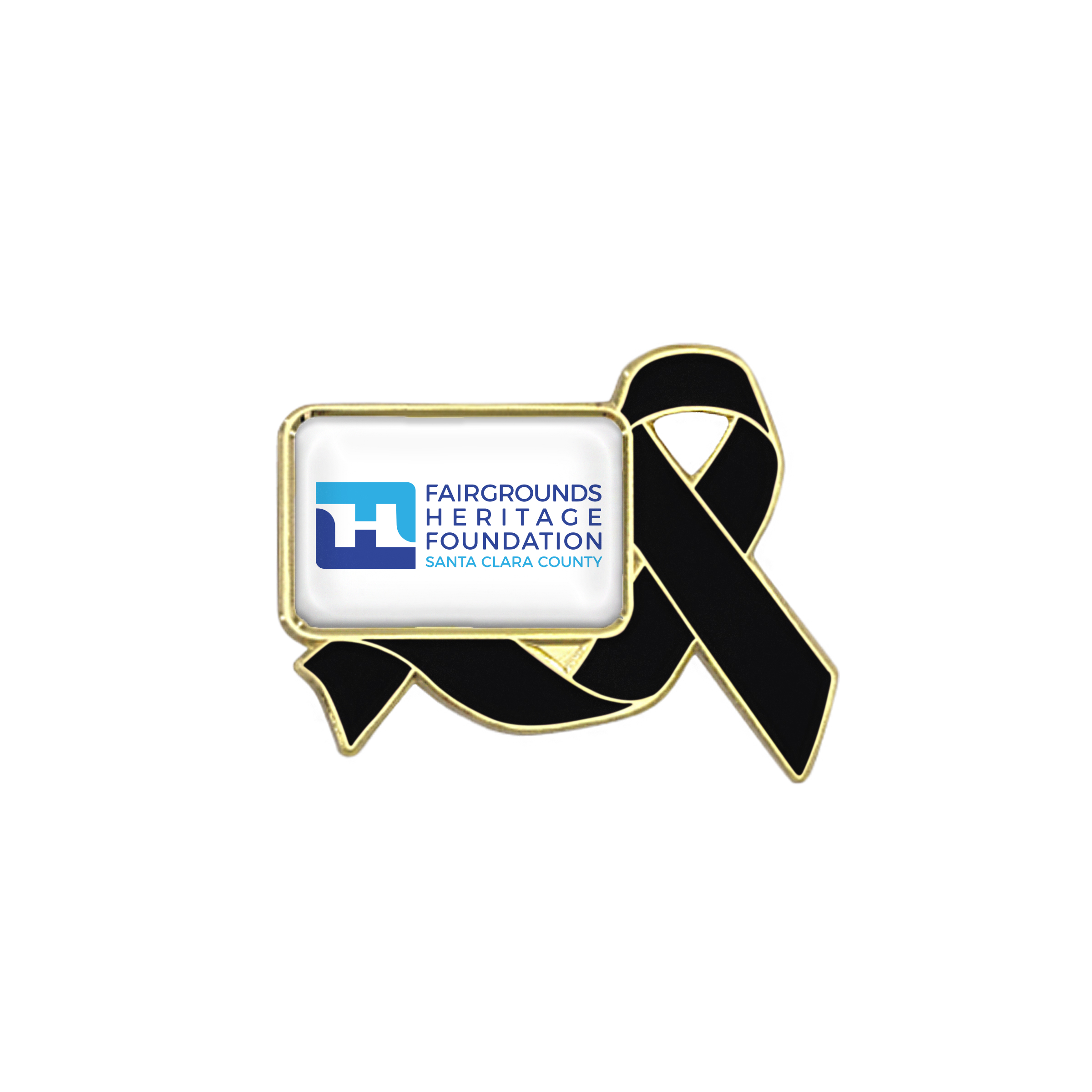 Awareness Ribbon Lapel Pins w/ Custom Logo 3