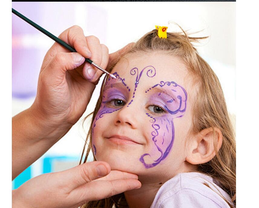 Neon Rainbow Fluorescent Halloween Face Makeup 4