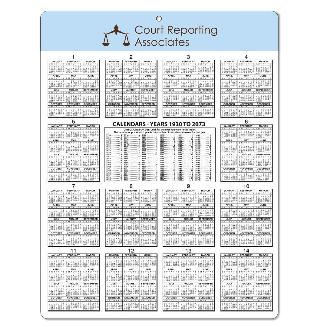 Wall Calendar, Perpetual 2