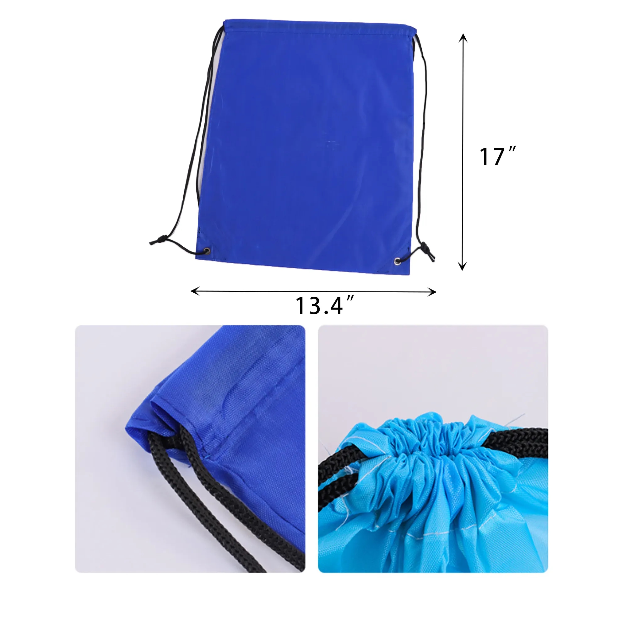 MOQ100 Polyester Drawstring Bags 3