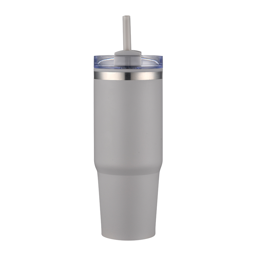 EcoSip 30oz Stainless Steel Outer Tumbler with PP Inner & Straw 10