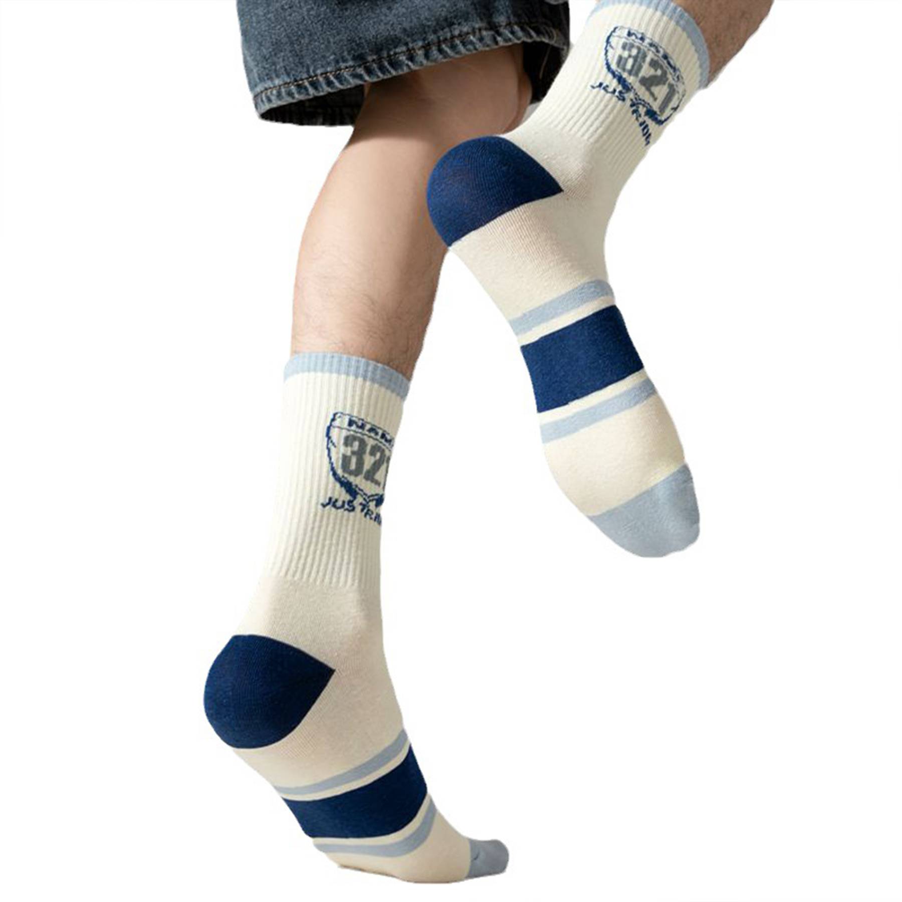 Cotton Men's sports sweat-wicking socks 5