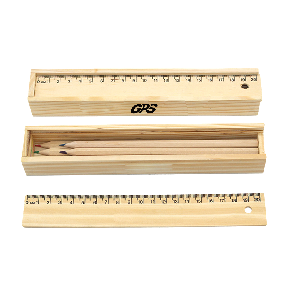 8 1/4 " Pencil and Ruler Set In Box 5