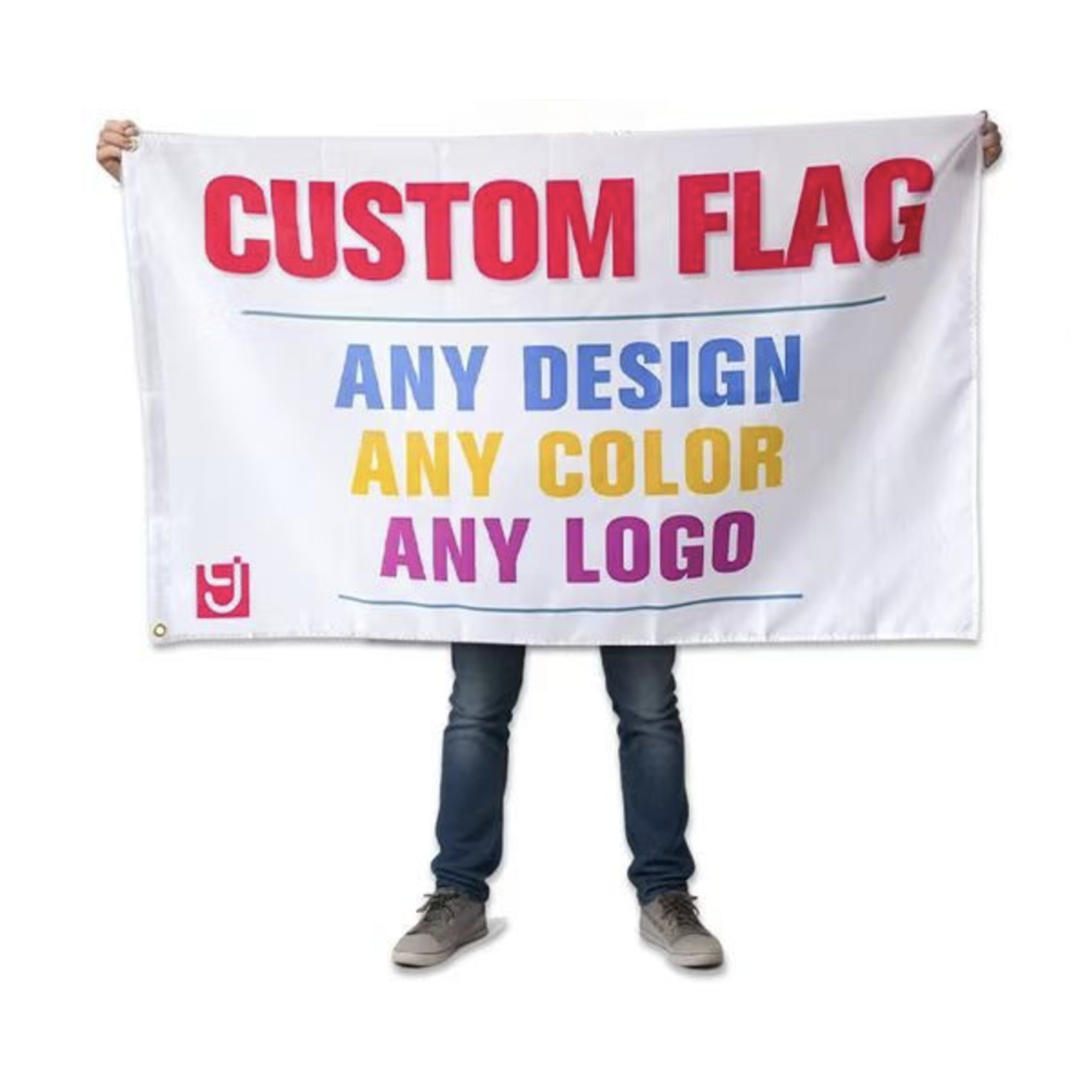Full Color Vibrant Full-Color Custom 3X5 Ft Flag MOQ 1 PCS 1