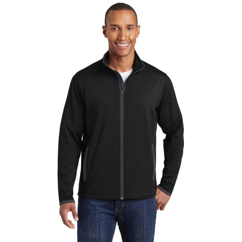 Sport-Tek Sport-Wick Stretch Contrast Full-Zip Jacket. 6