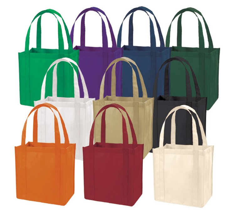 Non-Woven Tote Bag w/Bottom Insert 6