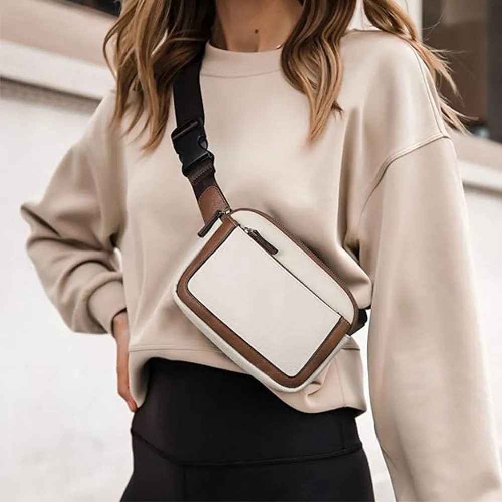 Vegan Leather Crossbody Waist Belt Bag 2