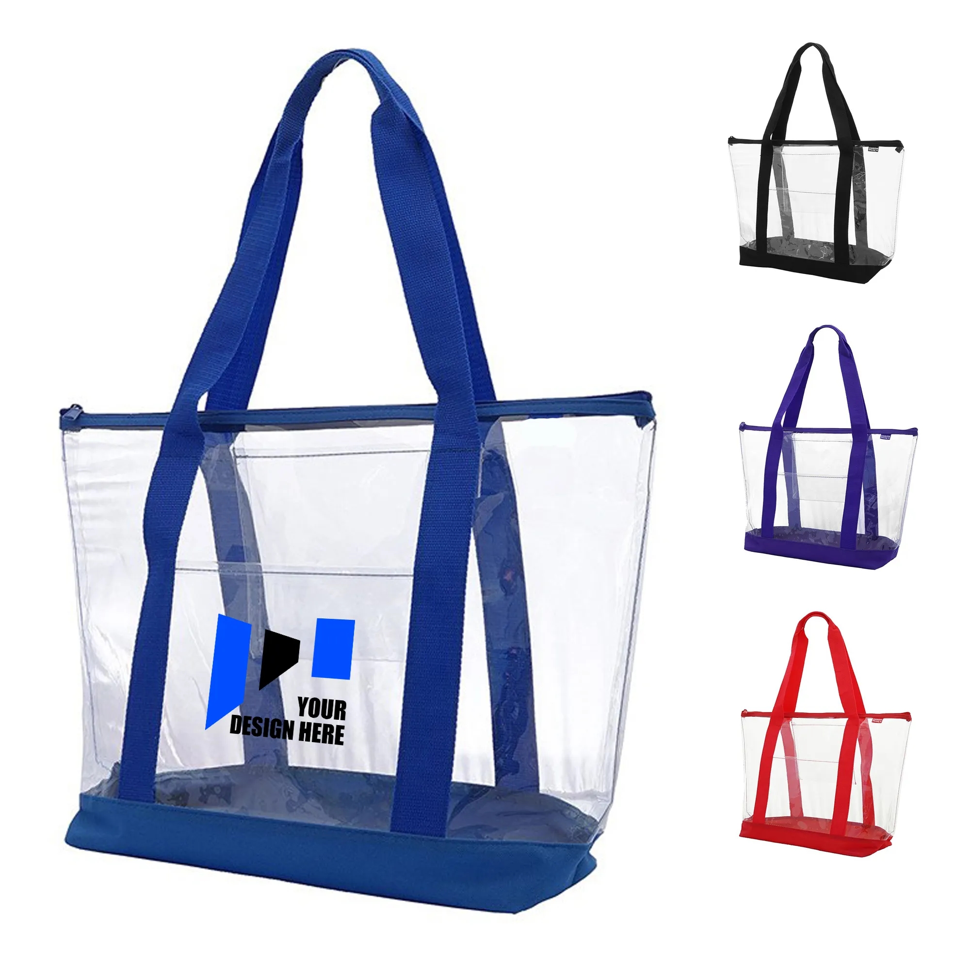 Transparent PVC Beach Tote Bag 3