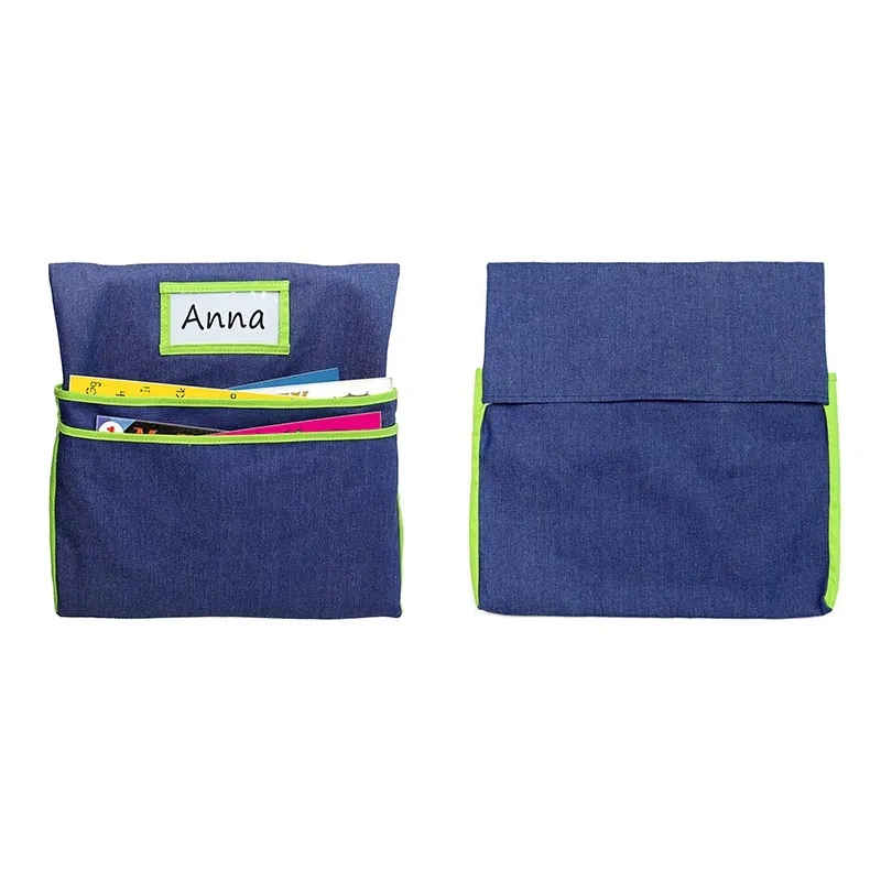 Chart Denim Storage Organizer For Chair 2