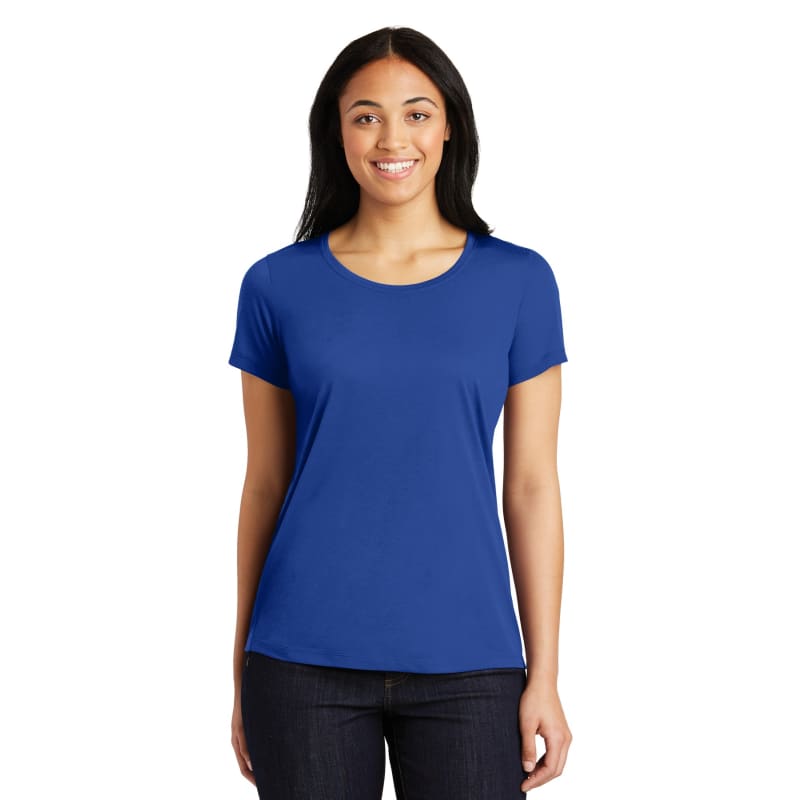 Sport-Tek Women's PosiCharge Competitor Cotton Touch Scoop Neck Tee. 9