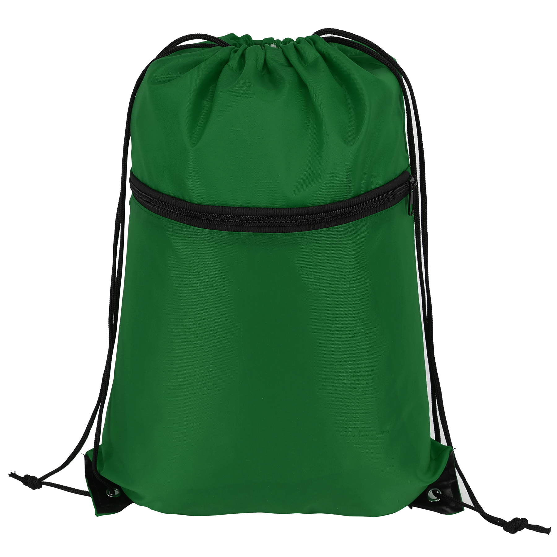Sports Drawstring Backpack With Zipper Pocket (Ocean) 6