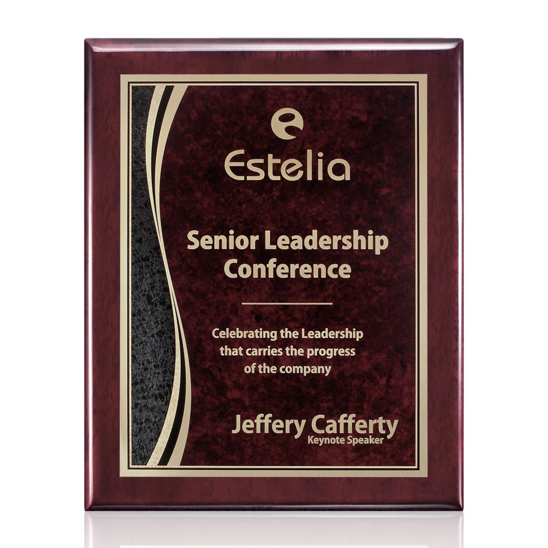 Oakleigh/Finch Plaque - Rosewood/Red 3