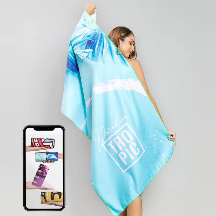 Custom Full Color Beach Towel 3