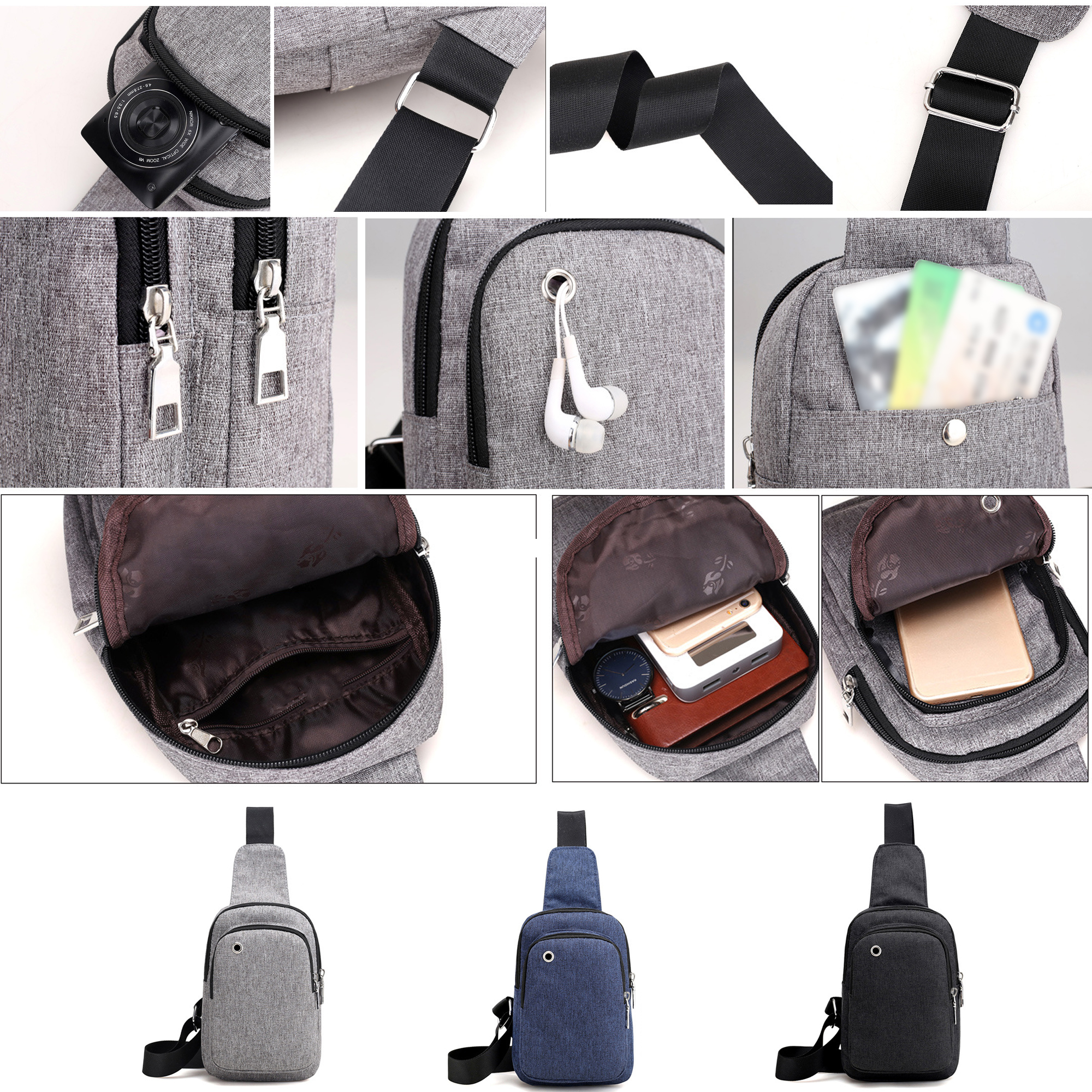 MOQ20 Crossbody Sling Bag With Adjustable Strap 3