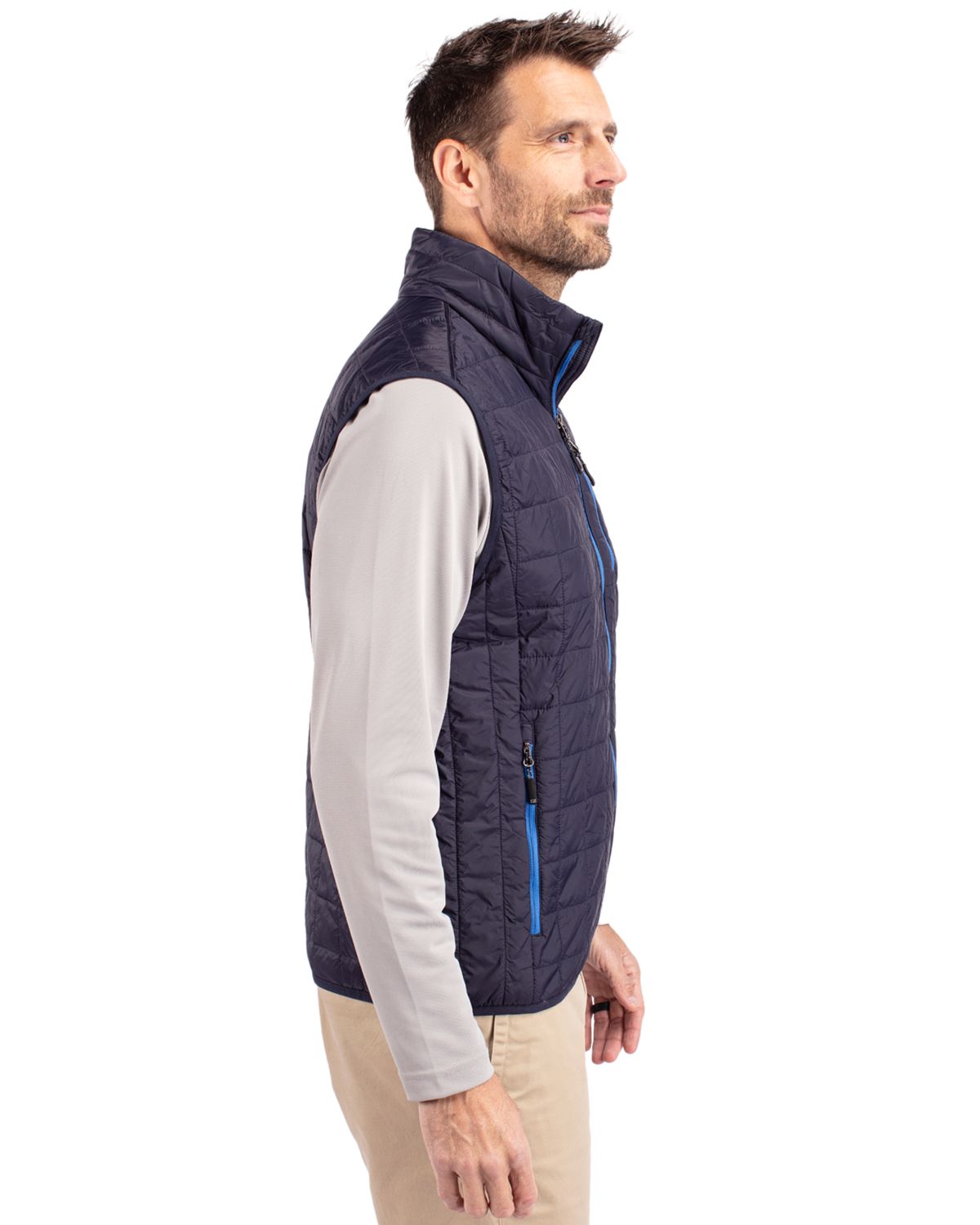 Cutter & Buck Rainier Recycled Insulated Puffer Mens Full Zip Vest 41