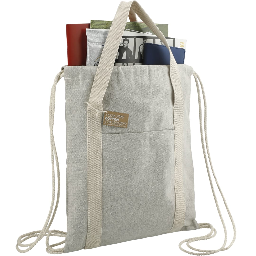 Repose 5oz. Recycled Cotton Drawstring Bag 2