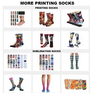 Custom Dye Sublimation Dress Socks 1