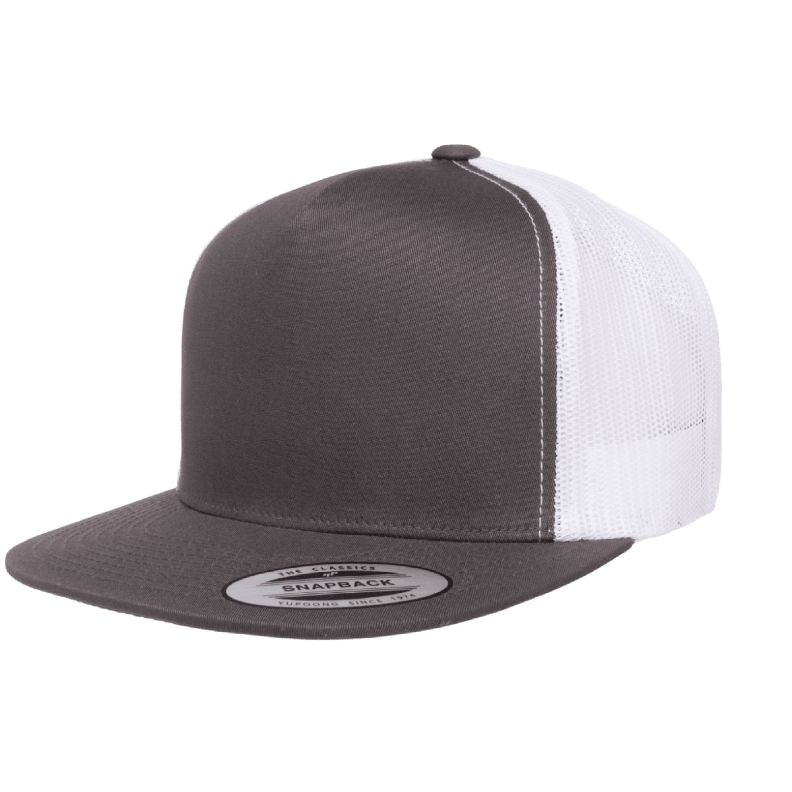 Yupoong 6006 YP Classics Five-Panel Classic Trucker Hat with Leatherette Patches or Embroidery 47