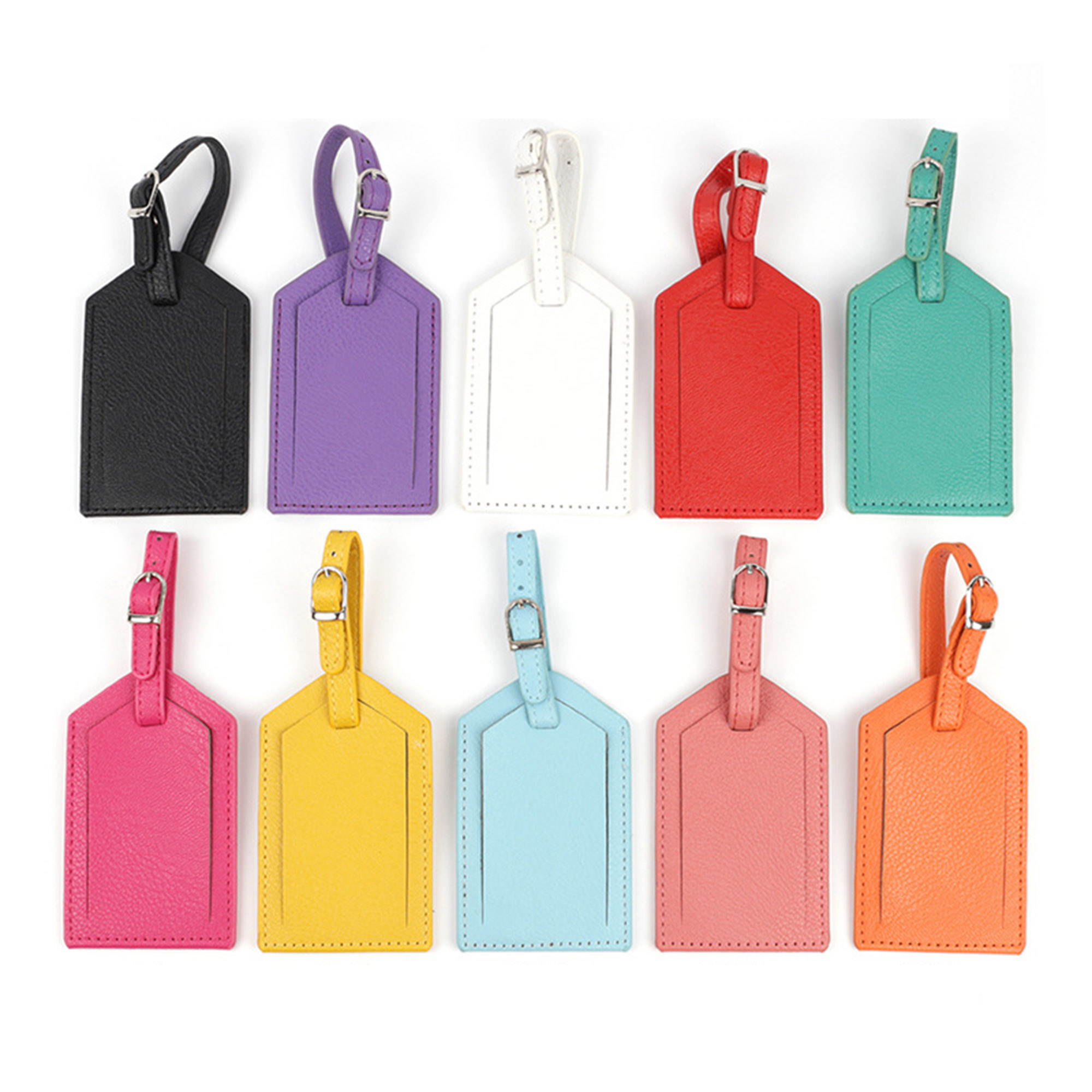 Premium Vegan Leather Luggage Bag Tag 13