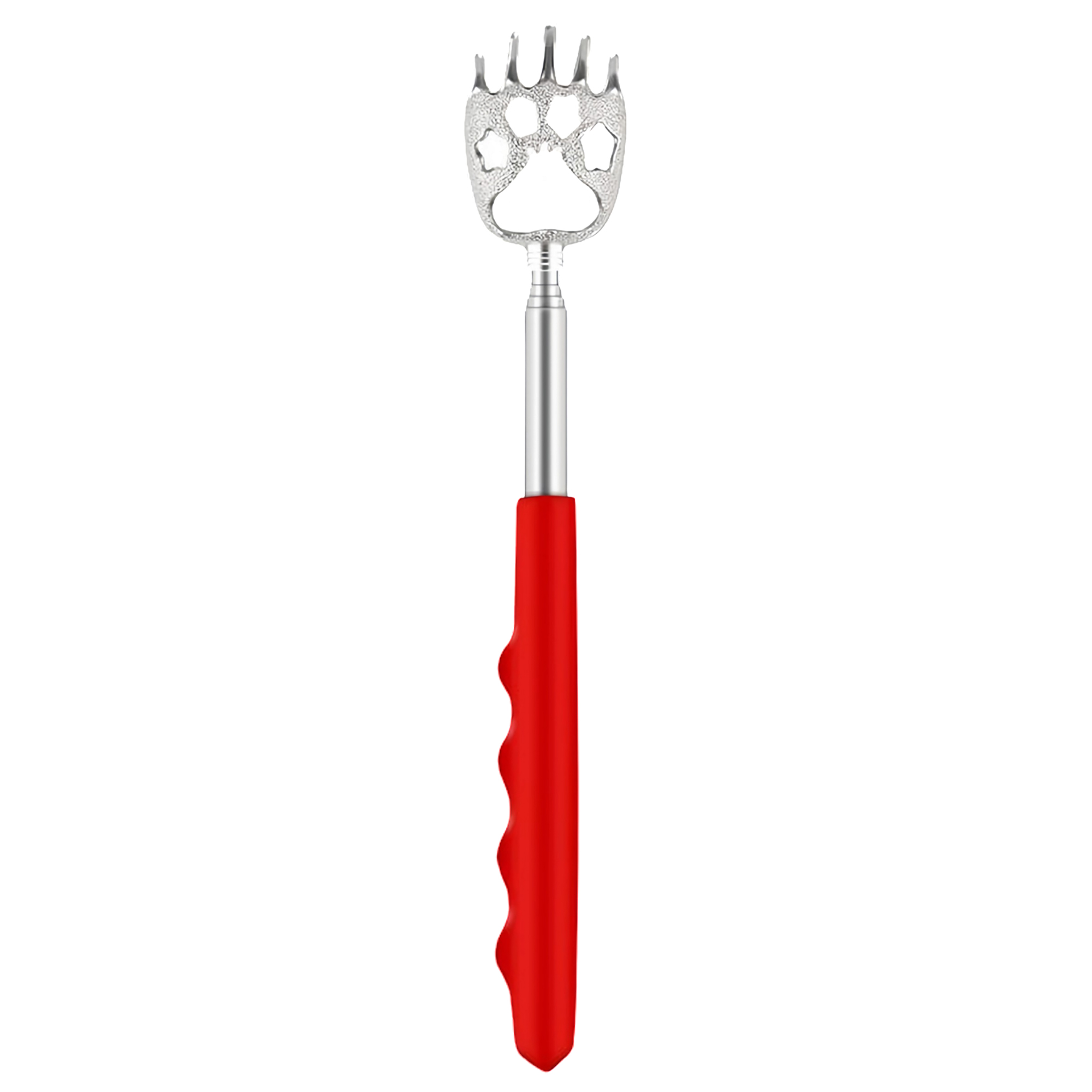 Retractable Stainless Steel Back Scratcher with Finger Grip 3