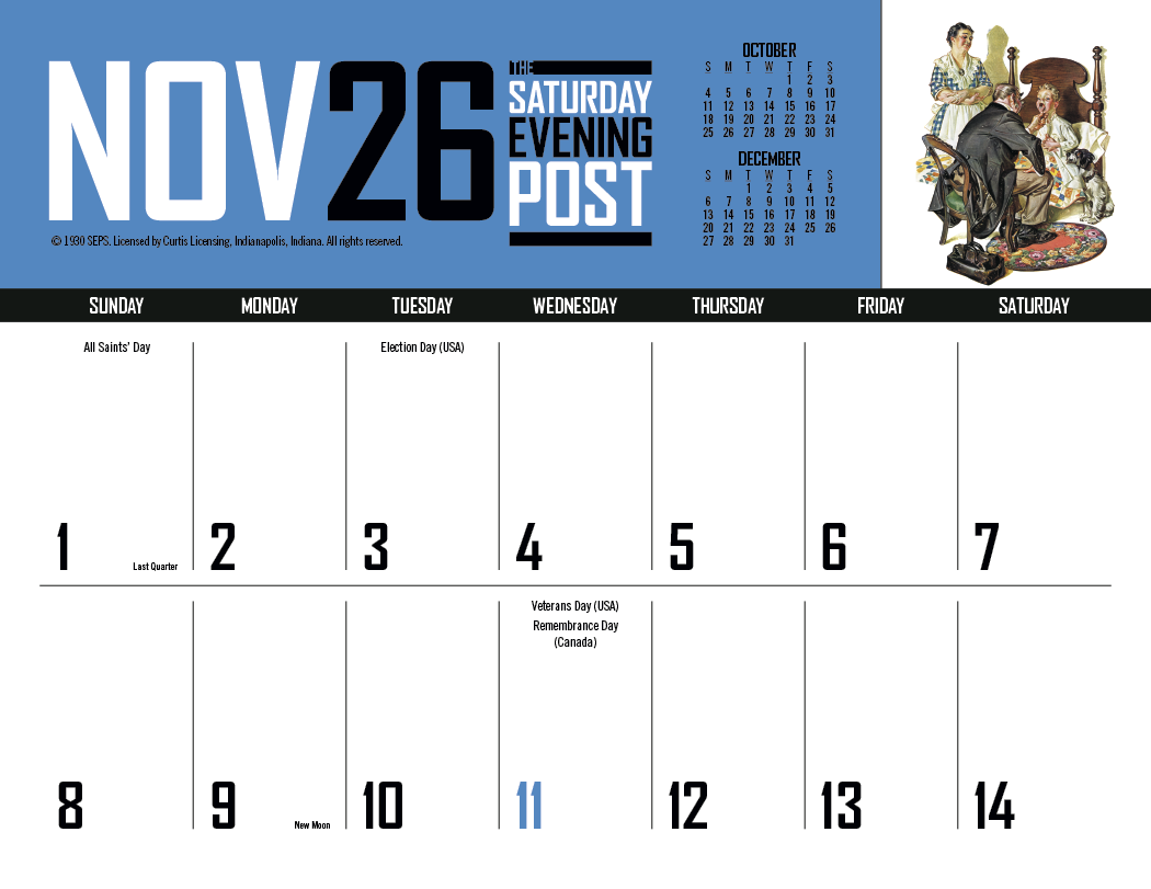 Triumph® Calendars Big Block Memo 11