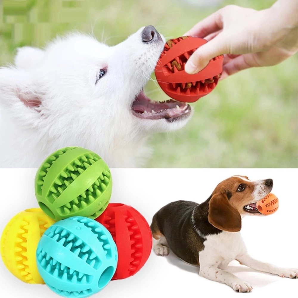 Interactive Rubber Balls For Dogs Puppy Cat Chewing Toys 6