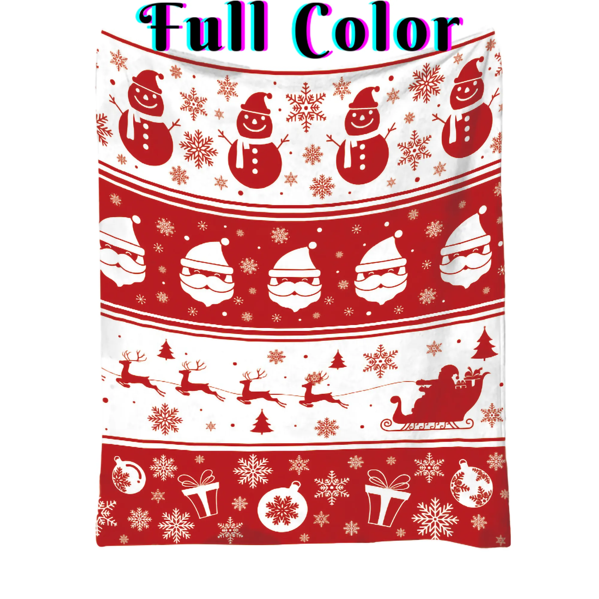 Christmas Flannel Blanket (59.1"Lx51.2"W) 1