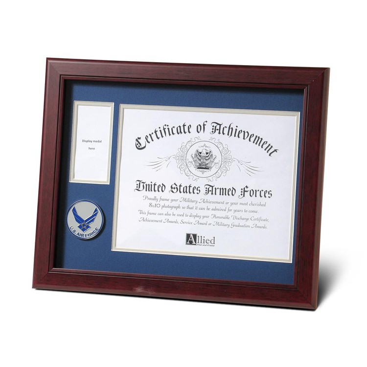 Aim High Air Force Medallion 8-Inch by 10-Inch Certificate and Medal Frame 1