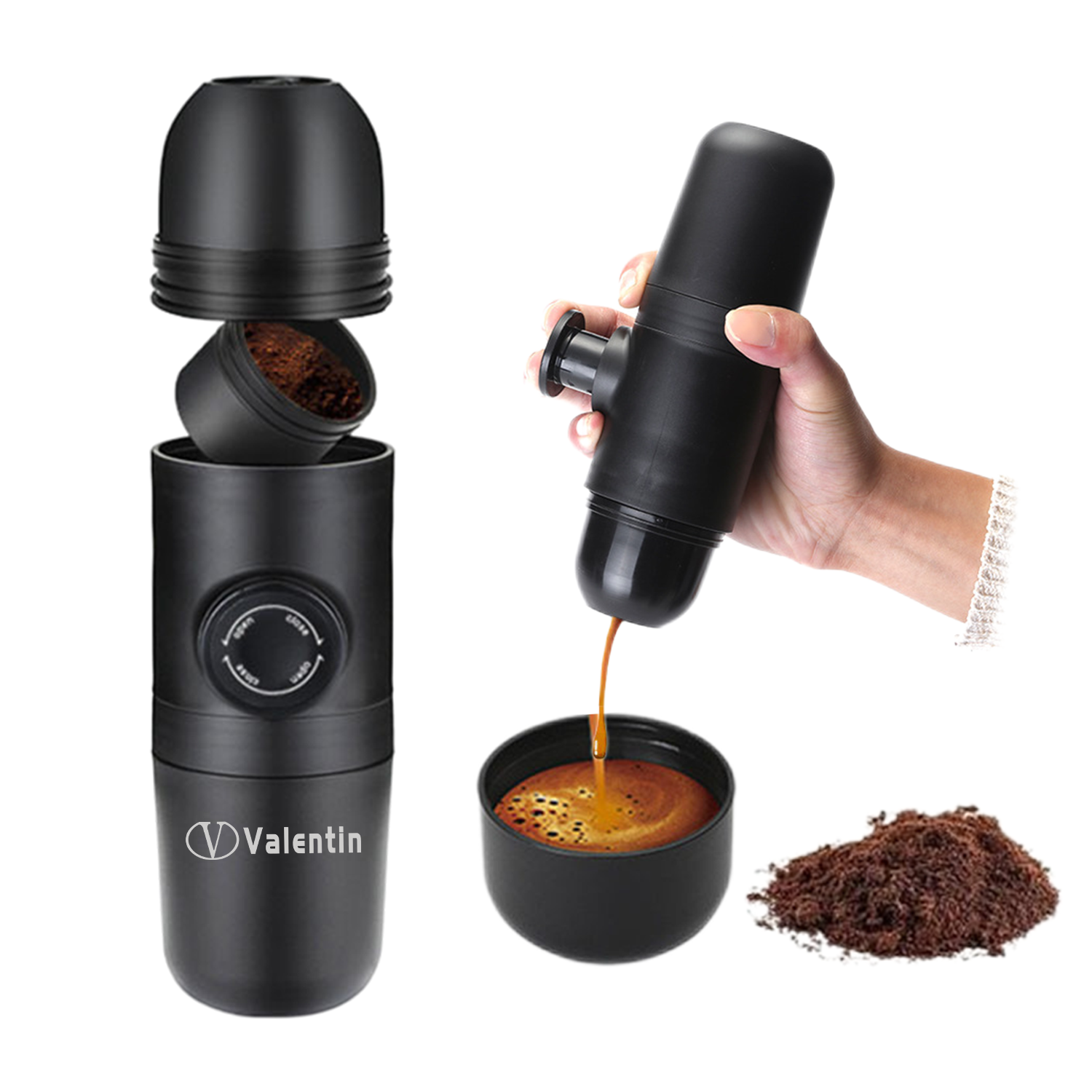 Portable Pump-Out Mini Espresso Coffee Maker 1