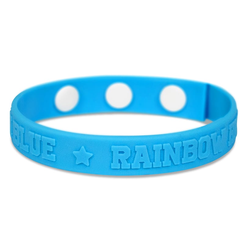 Embossed Silicone Adjustable Wristbands 155