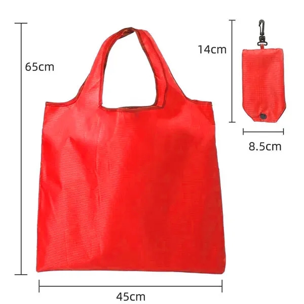 Large Santorini Foldaway Shopping Tote Bag - 210D Polyester 5
